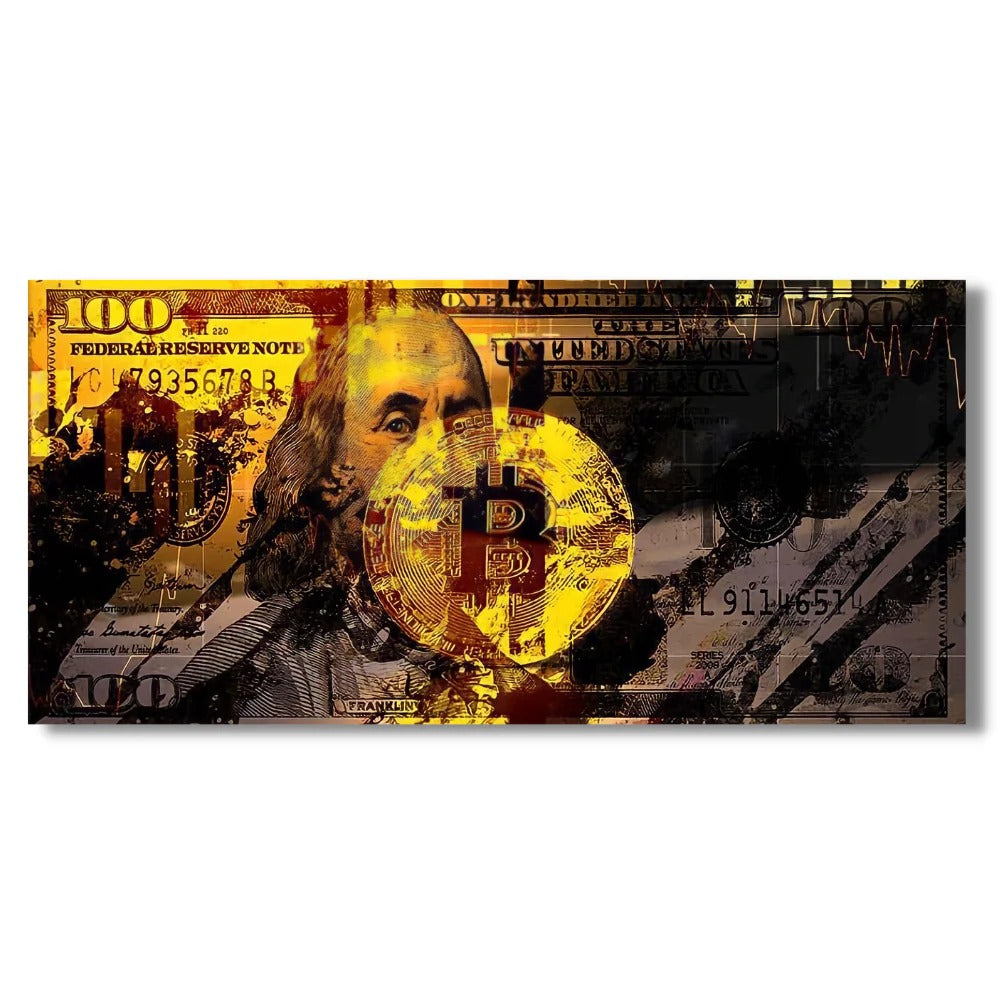 Cuadro Golden Dollar Bitcoin