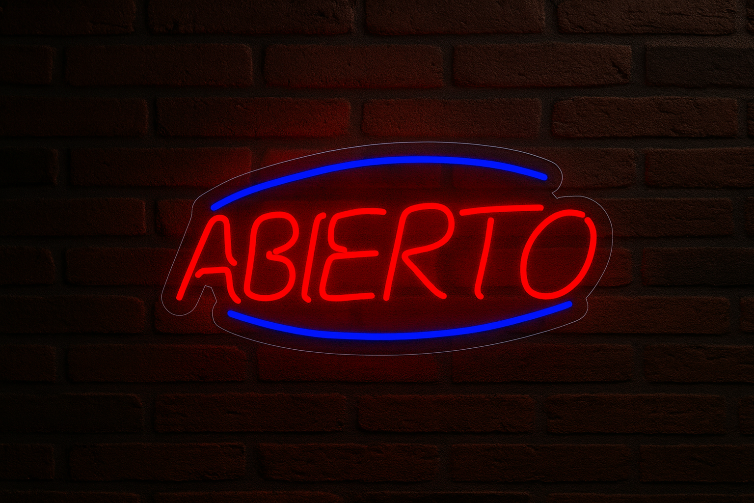 Cartel Abierto Neon 1