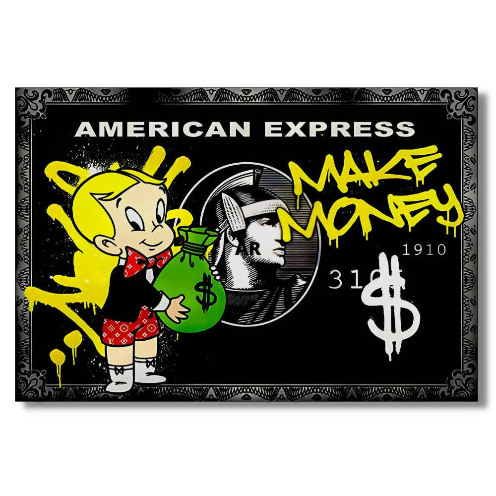 Cuadro American Express "Make Money" 1