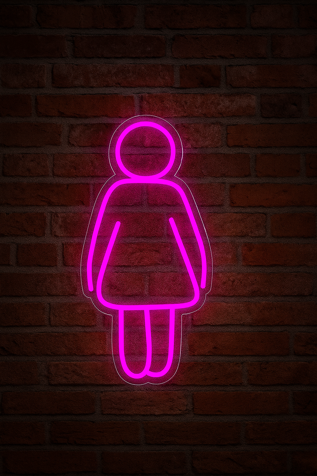 Letrero Sanitario Femenino Neon
