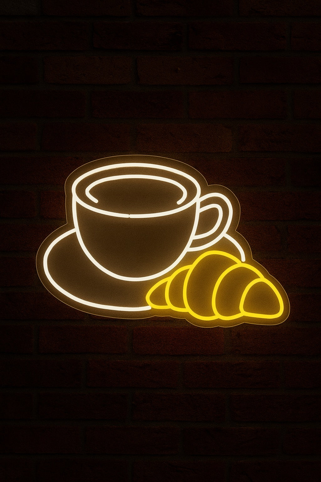 Taza de Cafe Con Media Luna en Neon 1