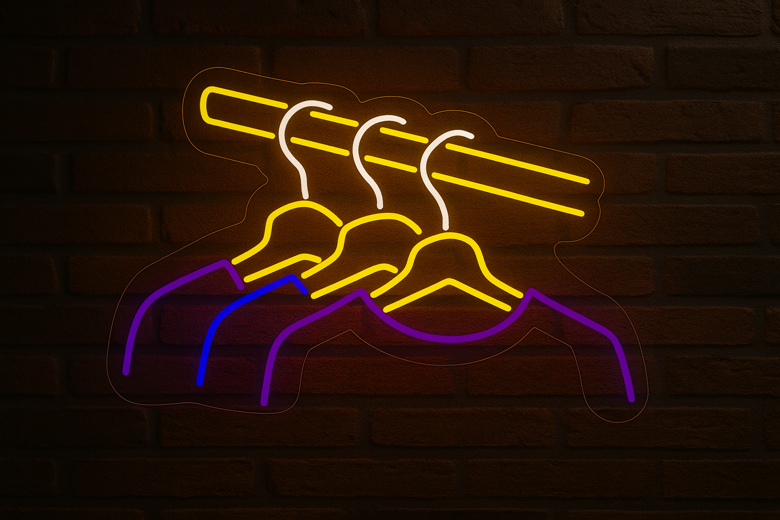 Perchero Cartel Neon 1