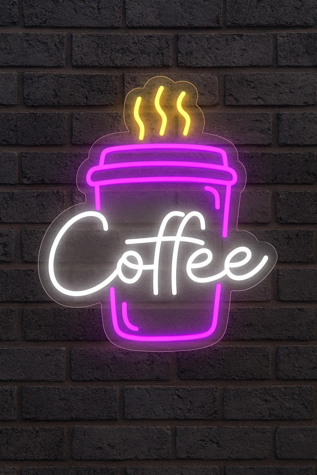 Coffee Hot Cup Neon