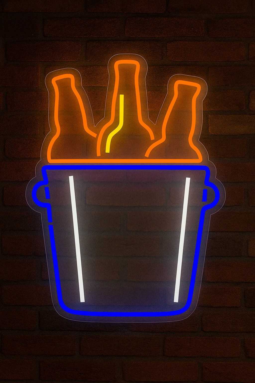 Champañera Beer Neon