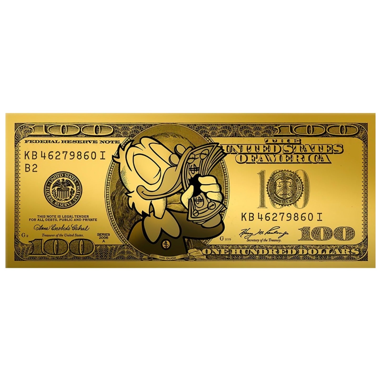 Cuadro Dollar Golden Tio Rico