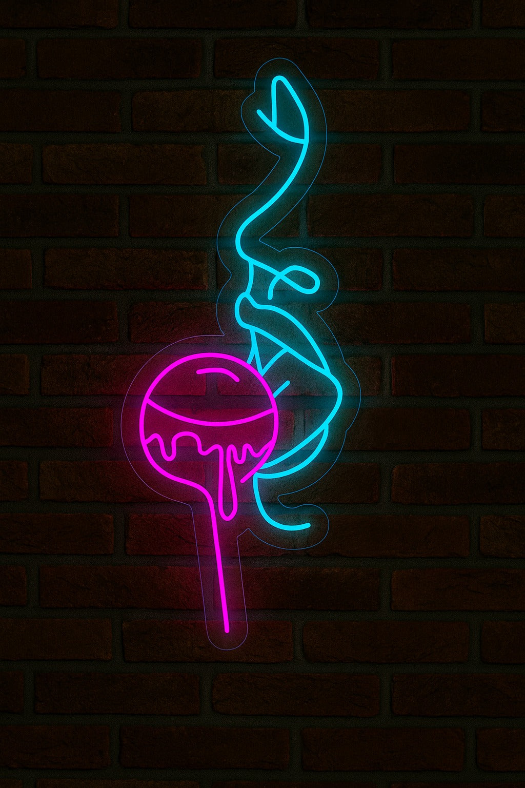 Boca y Paleta Silueta 1 Neon