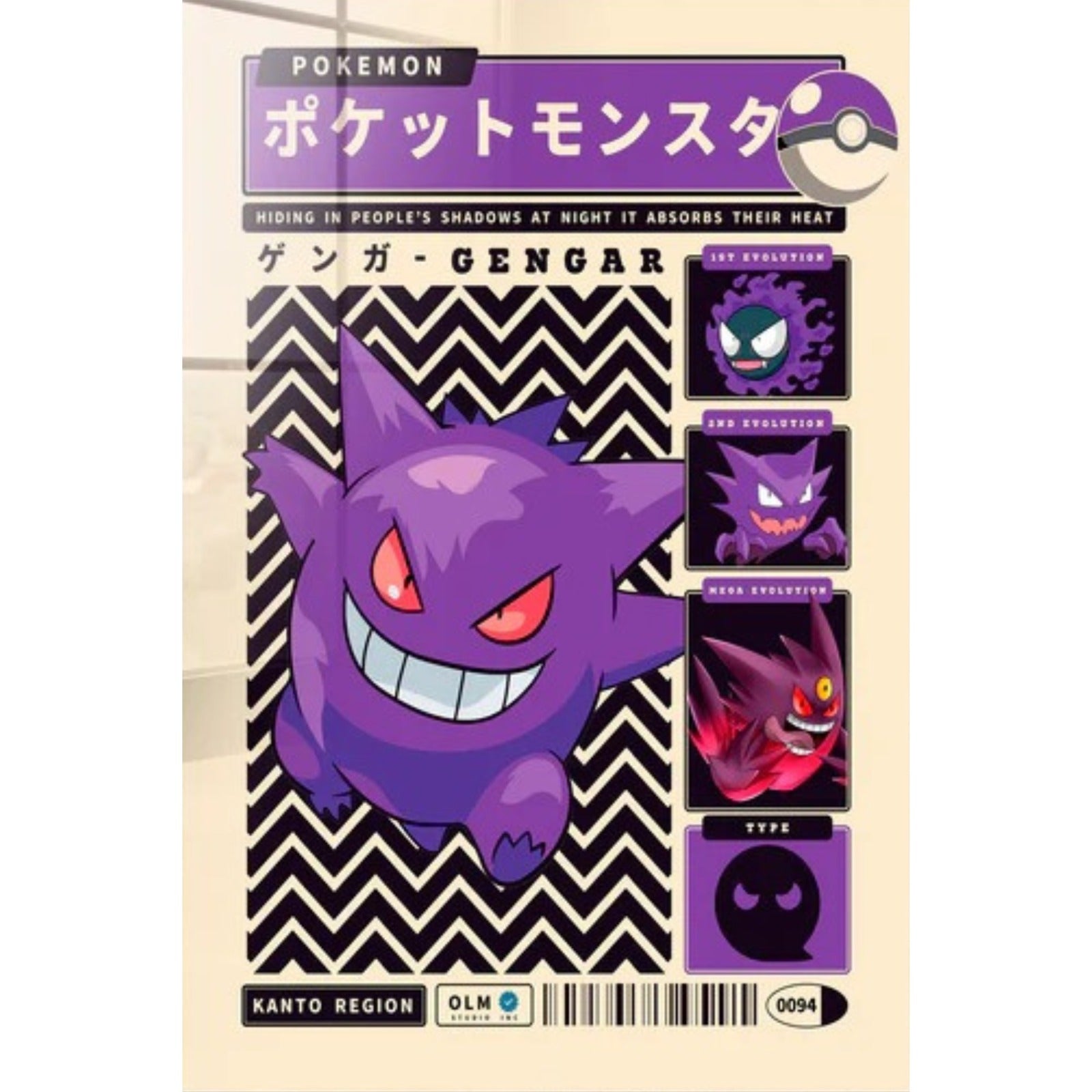 Cuadro Pokemon Gengar 1