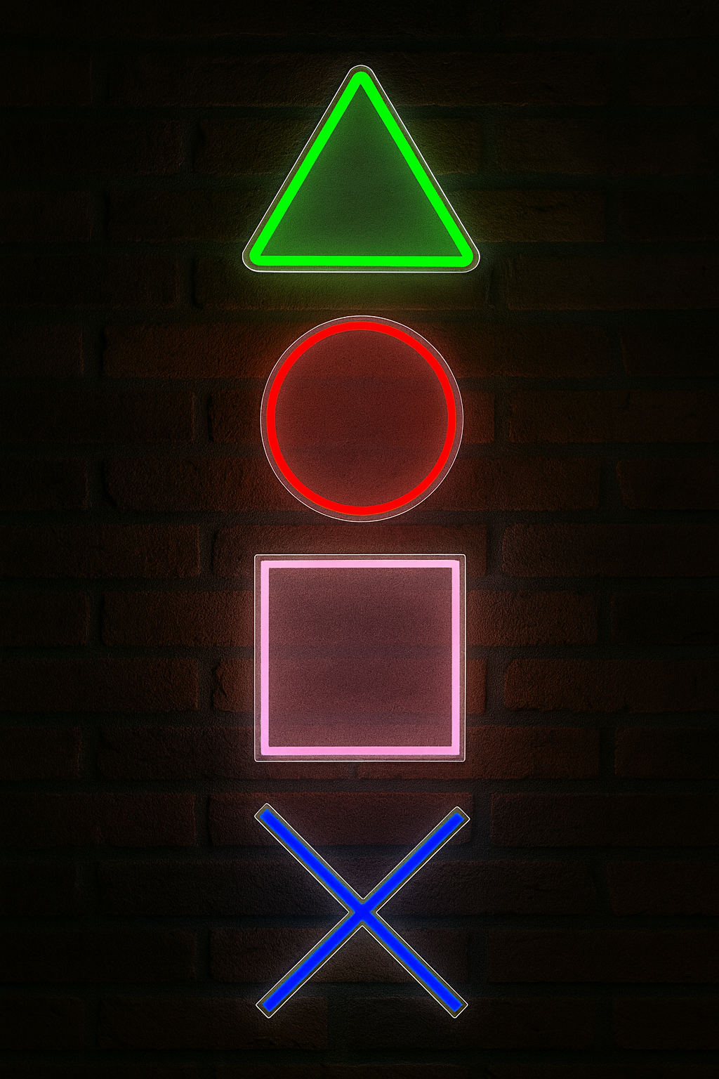 Símbolos de Play Station Neón